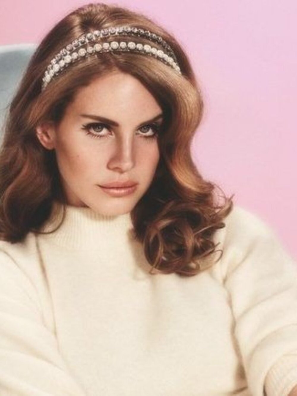 Miu Miu Silver Crystal Pearl Double Headband